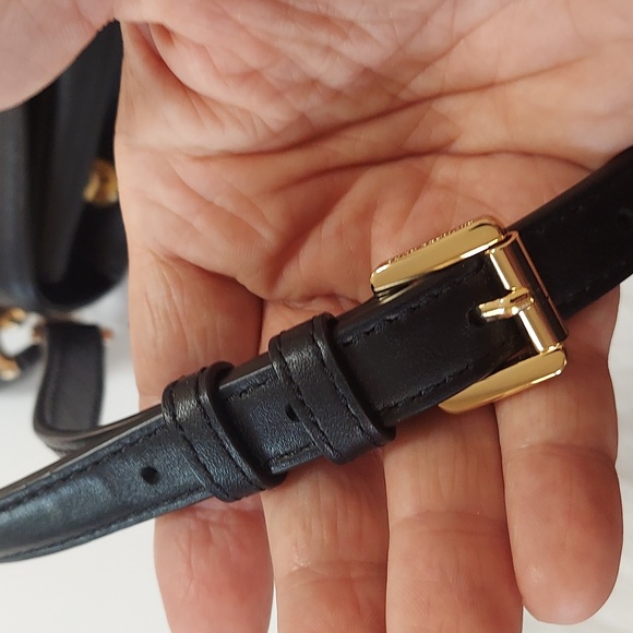 Michael Kors Ava Top Handle Small Satchel With With Black Bow With Dustcover - Picture 8 of 13